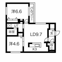 ルビア北16条の物件間取画像